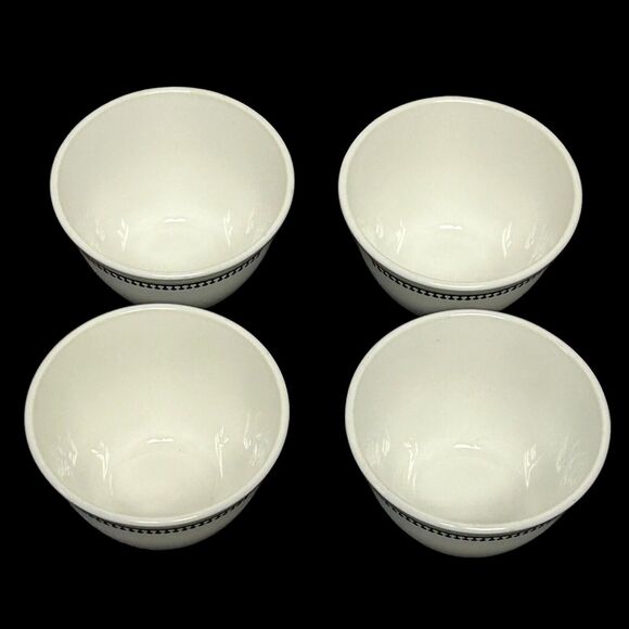 Set Of 4 Vintage Corning Pyroceram Tableware Seville 8oz Bouillon Cups - Picture 6 of 16